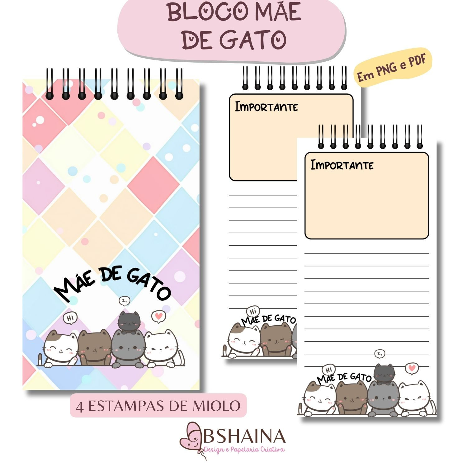 Blocos Slim Mãe de Gato