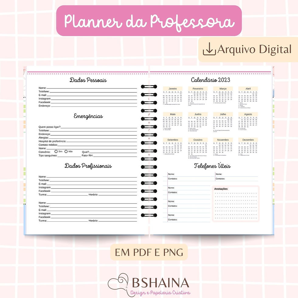 Miniatura: Planner da Professora Miolo Digital