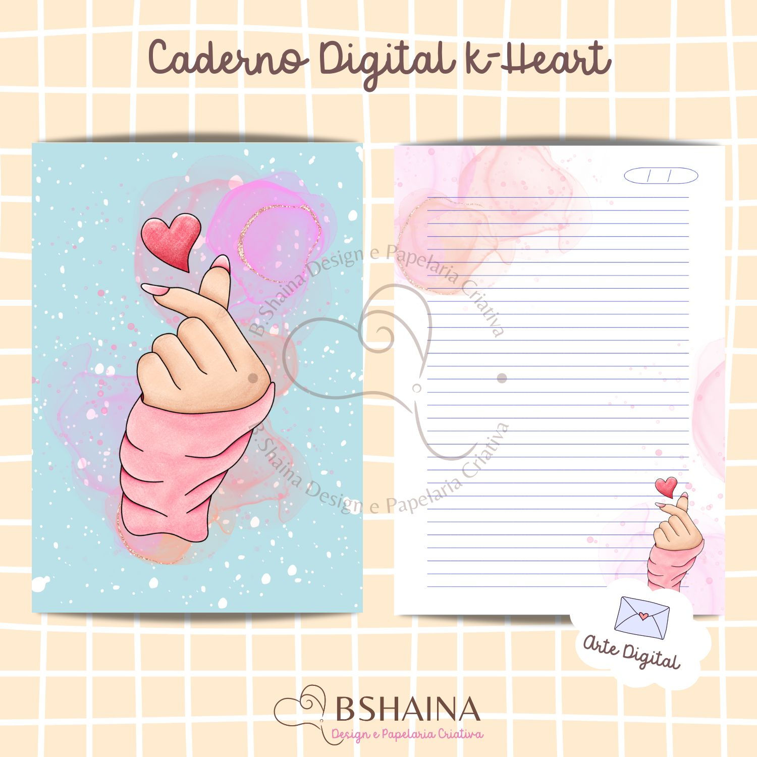 Miolo Caderno K-Heart