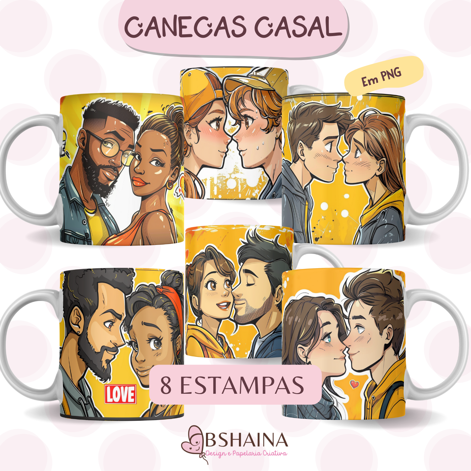 Arte para Canecas Casal