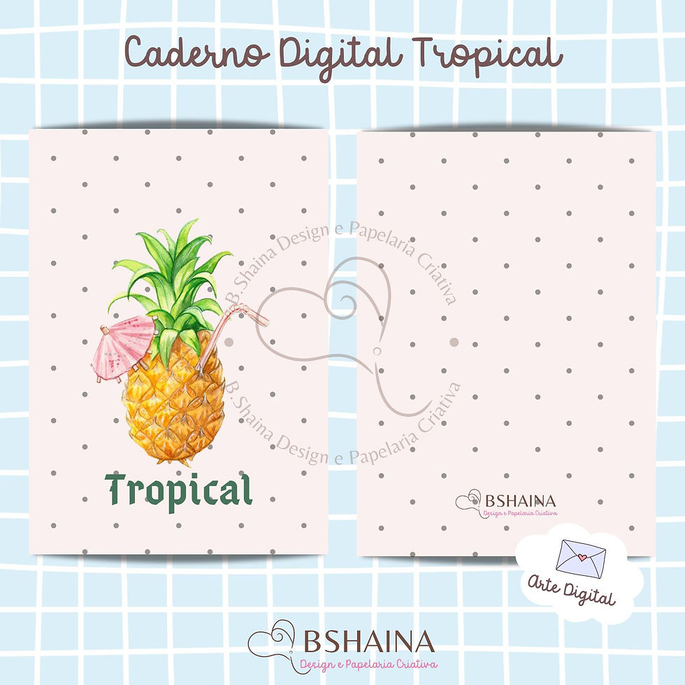 Miolo Digital Caderno Tropical