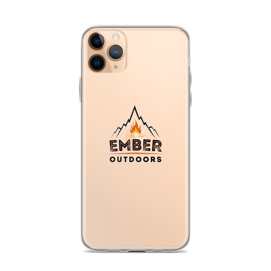 Ember Outdoors logo on iPhone