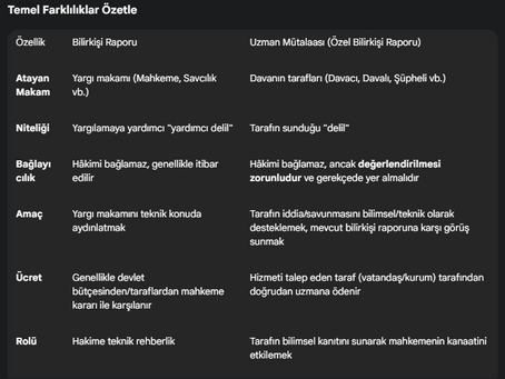 izmir uzman mütalaası