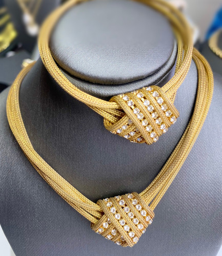 Italian Gold and Crystal Set | Cardow