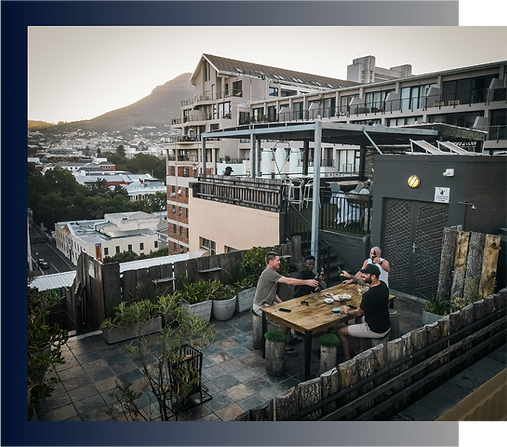 Cape Diamond Hotel Roof Top Table Mountain View