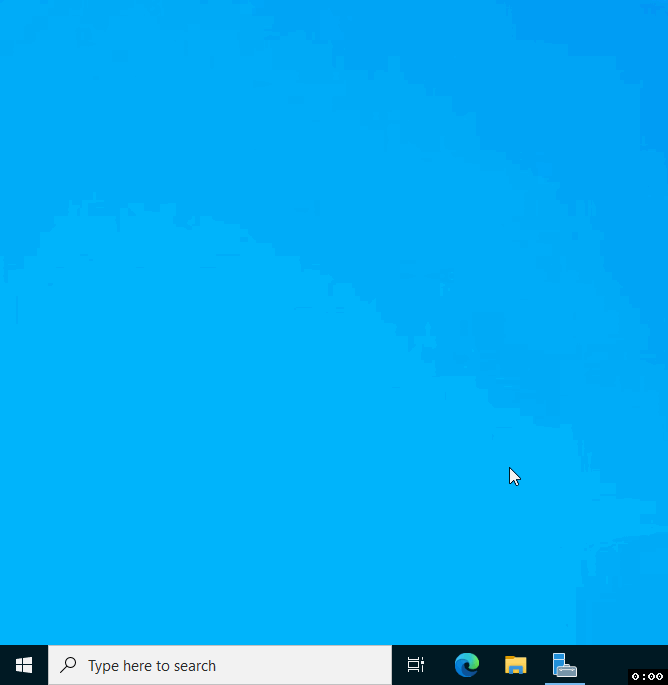 GIF: Logging Out of the Default Administrator Account