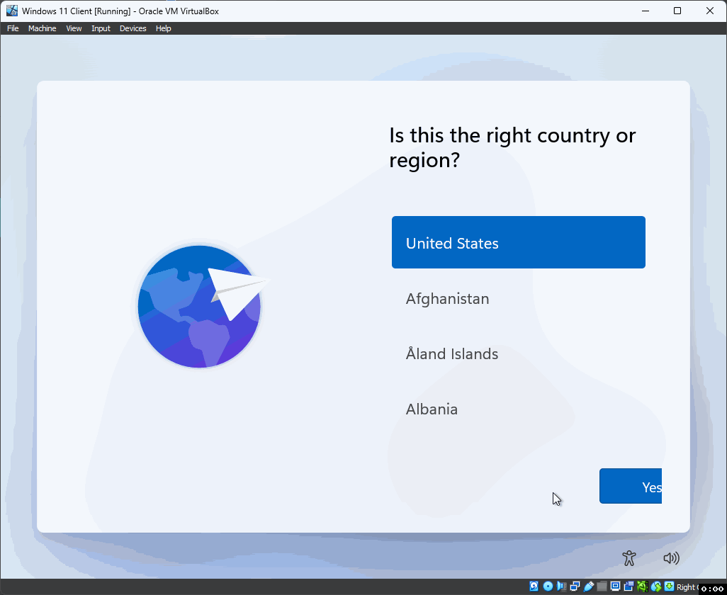 GIF: Navigating the Windows Setup