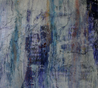 A. Bruckner - Skizzen zur 9. Sinfonie, 85 x 95 cm, Papier und Mischtechnik auf Leinwand, 2009