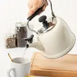Thumbnail: Martha Stewart Everyday Lily Pond 2.2-Quart Stainless Steel Stovetop Tea Kettle