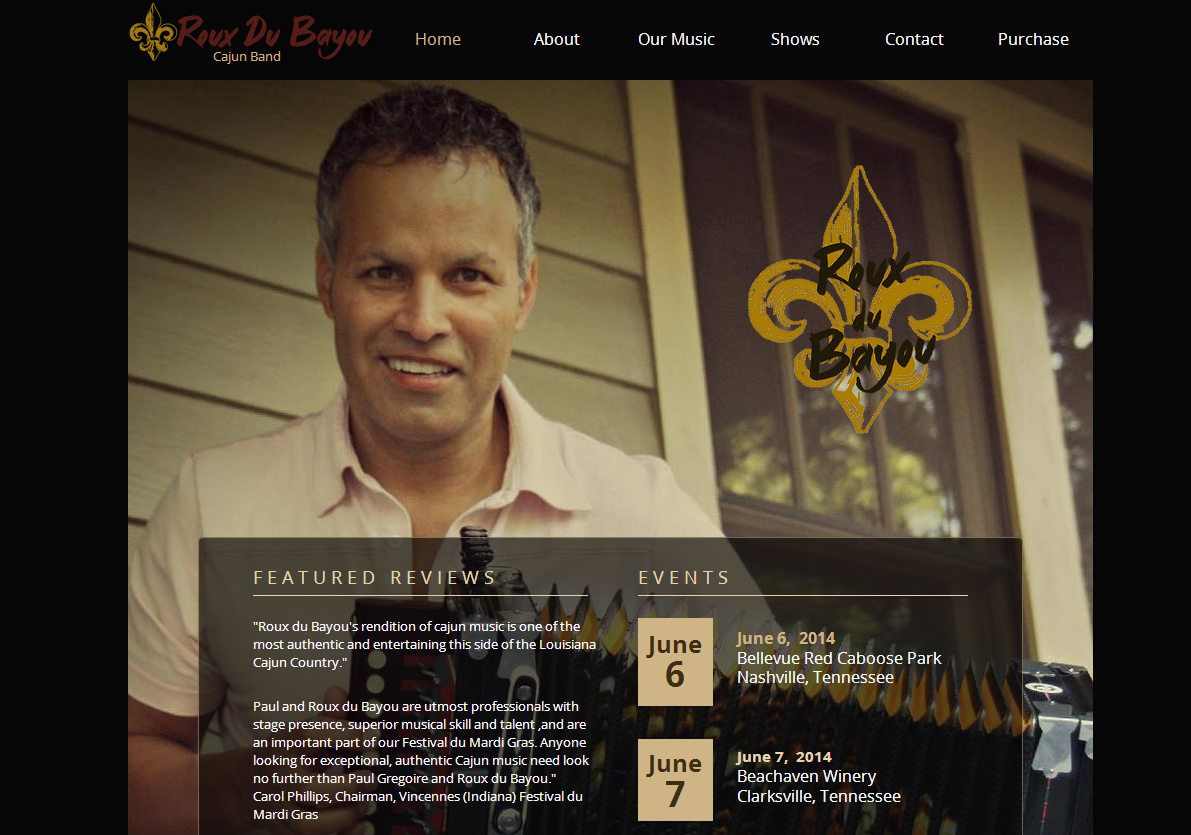 Roux du Bayou Cajun Zydeco swamp pop and mardi gras music.png
