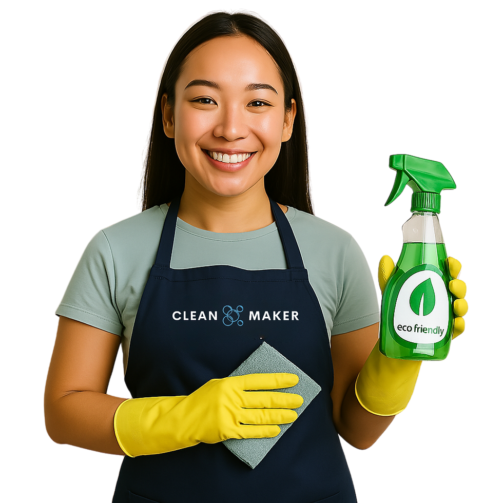 eco friendly cleaning lady