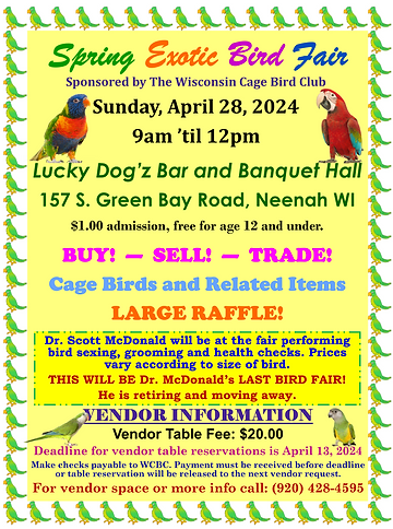 WCBC Calendar WCBC Calendar