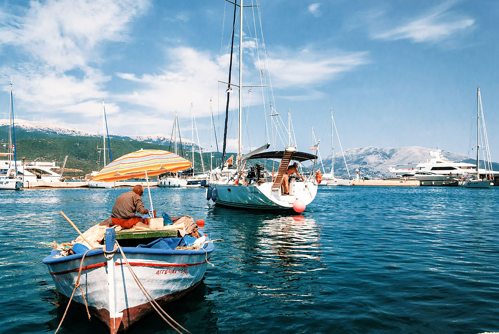 Sailing boat trip on Balboa Kefalonia