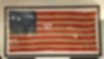 Framed 35-star United States flag from the American Civil War era.