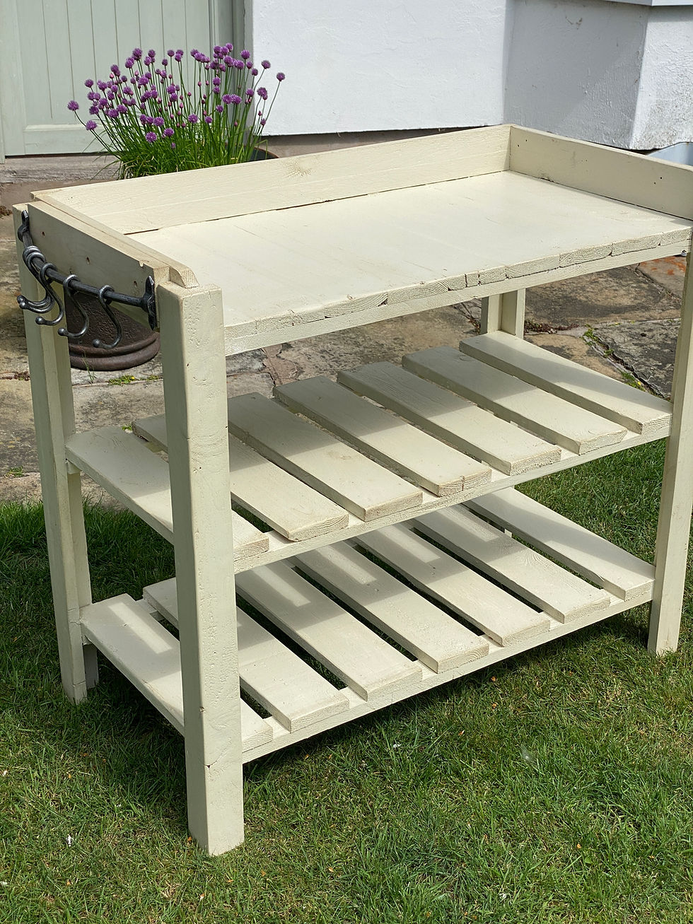 Thumbnail: copy of Rustic natural wood Potting Bench