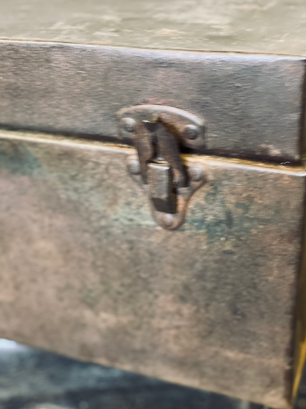 Thumbnail: Vintage metal trunk