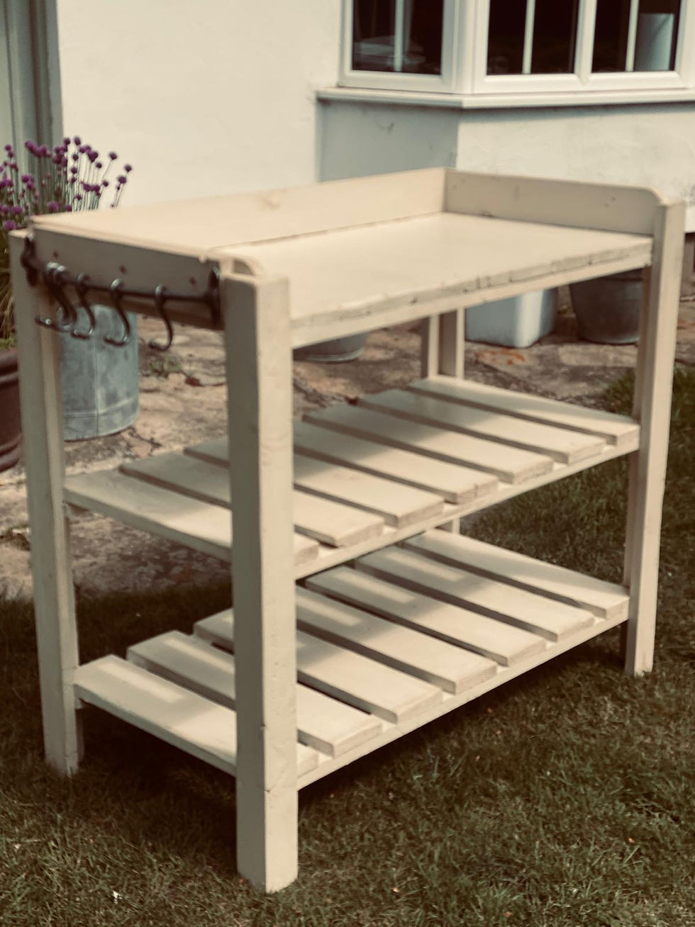 Thumbnail: copy of Rustic natural wood Potting Bench