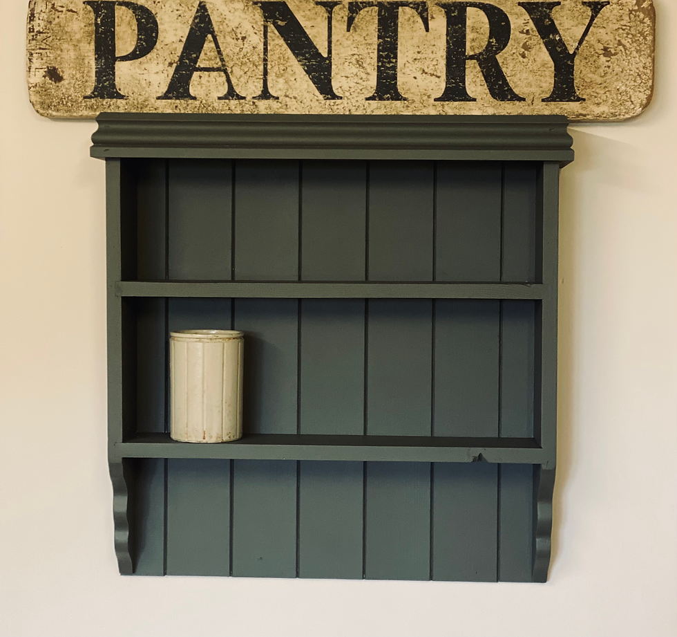 Handcrafted shelving