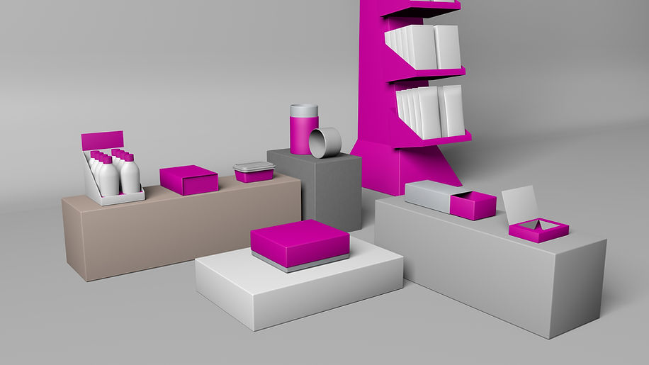 A product stage showing rendered examples of SUPRO-CO's products.