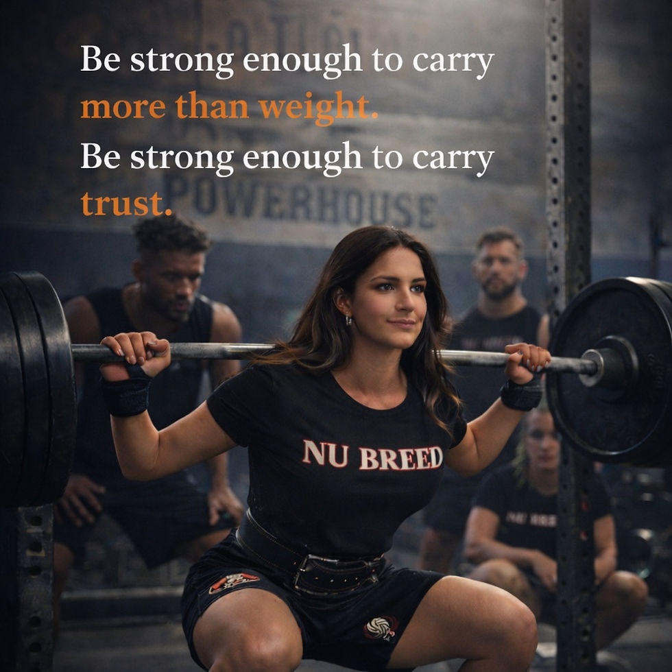 More Than Muscle: The Strength It Takes to Carry Trust.