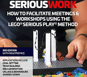 Cover of a book titled "How to facilitate meetings and workshop using LEGO® SERIOUS PLAY® method"