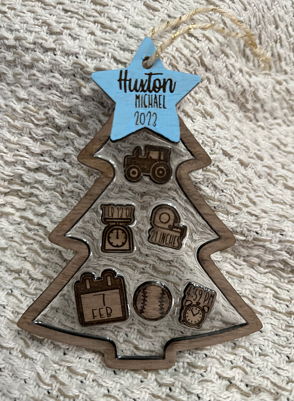 Thumbnail: Baby's 1st Christmas Tree Ornament