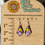 Thumbnail: Diamond Drop Flower Earring, on Walnut