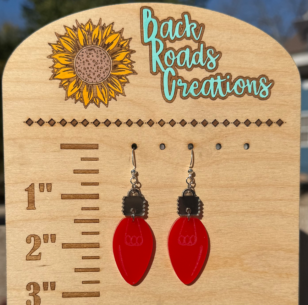 Thumbnail: Lightbulb Earrings Acrylic Large