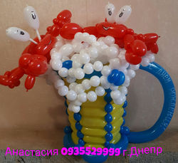 пивная кружка из воздушных шаров