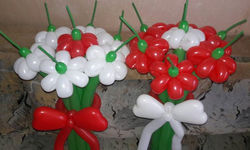 цветы из воздушных шаров