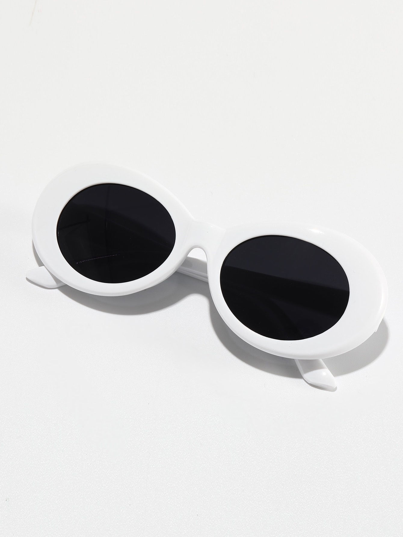 Acrylic Frame Fashion Glasses (White)