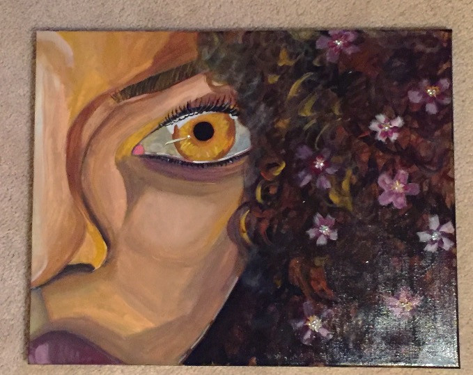 Hazel Eyes and Flowery Curls