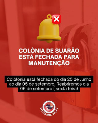 Fechados para manutenção