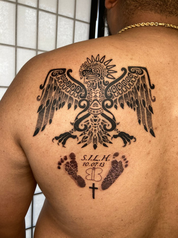 black dot work tattoo Austin TX