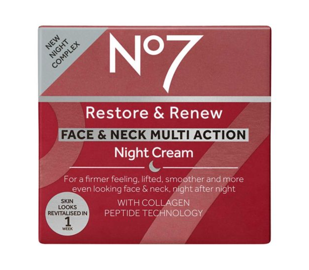 Thumbnail: No7 Restore & Renew FACE & NECK MULTI ACTION Night cream