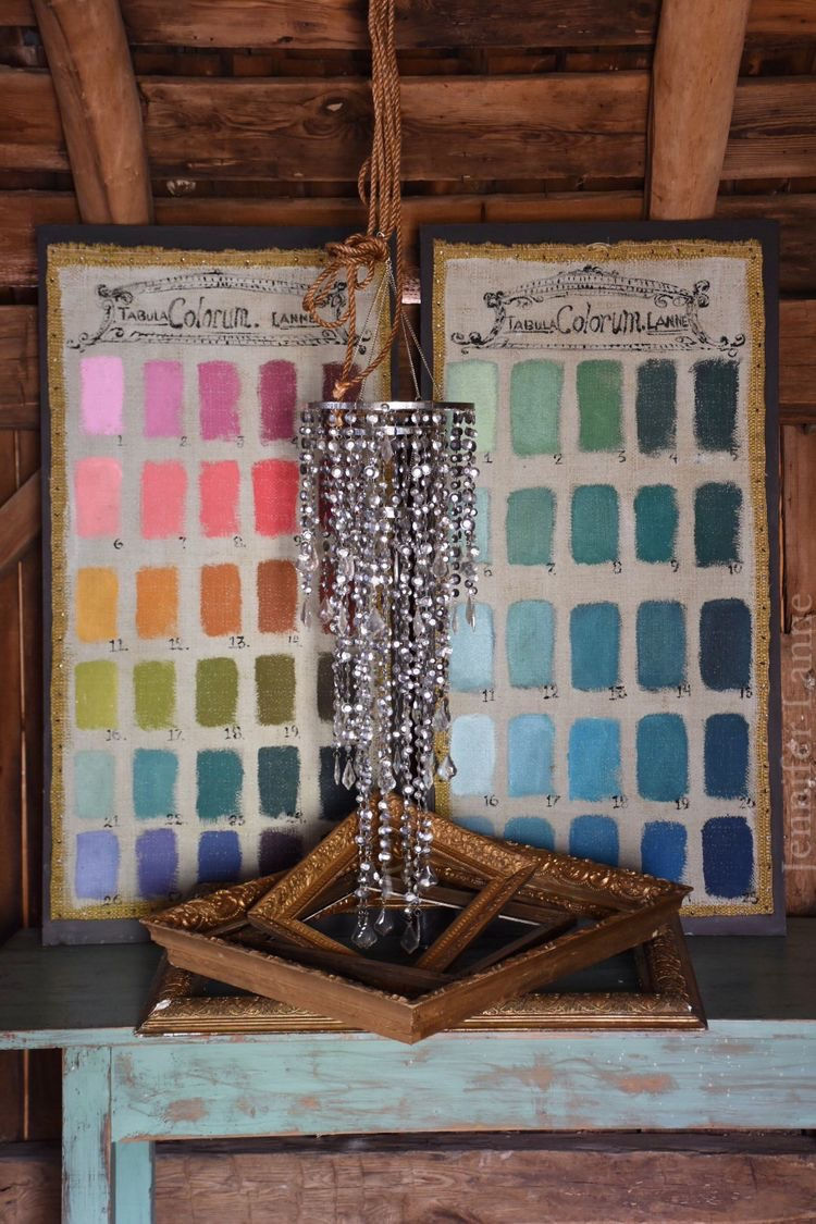 Artist Jennifer Lanne swatch paint charts