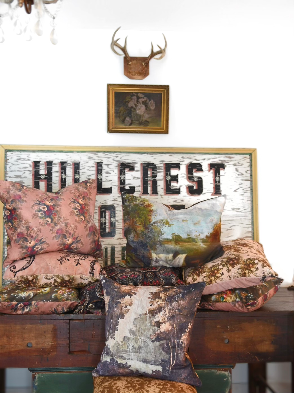 Thumbnail: Sepia Scene Pillow Cover