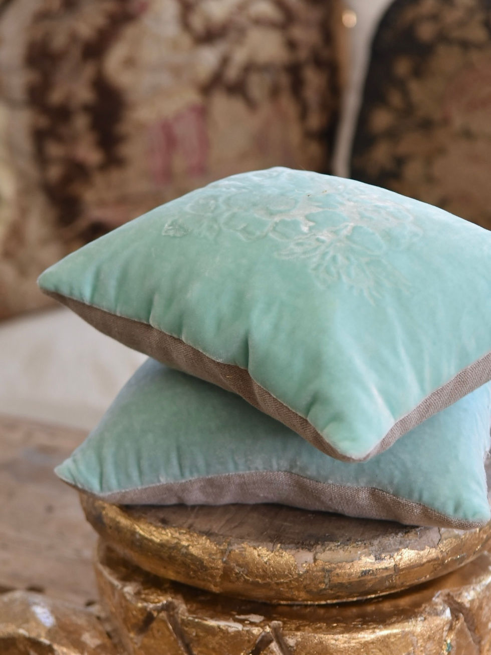 Thumbnail: Robins Egg Velvet Sachet