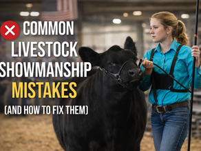 Common Livestock Showmanship Mistakes and How to Fix Them