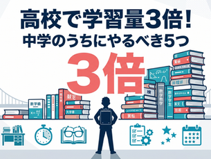 高校で学習量が3倍に！中学のうちにやるべき5つのこと