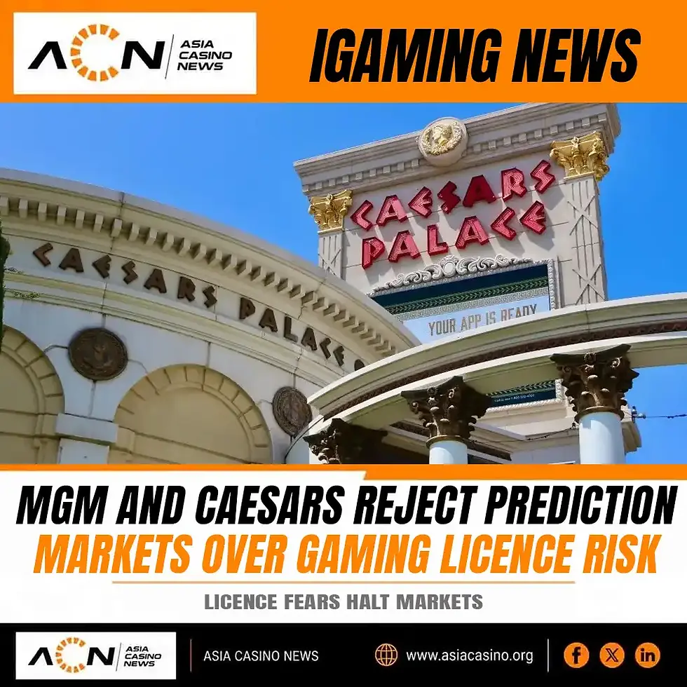 MGM and Caesars executives discuss prediction market licensing risks at G2E