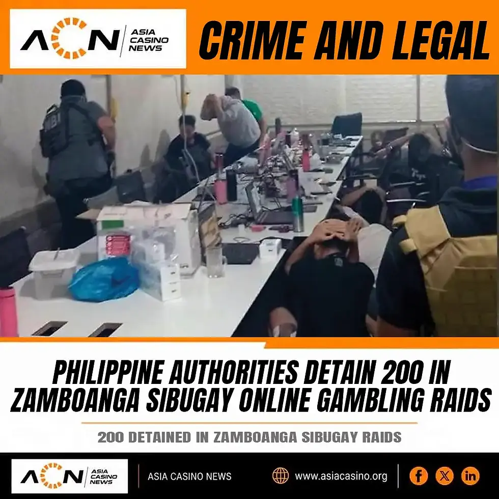 Philippine authorities raid suspected illegal online gambling hubs in Zamboanga Sibugay