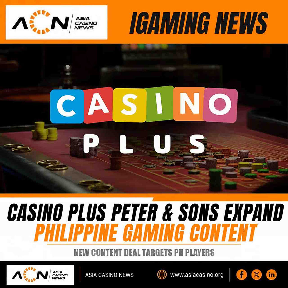 Casino Plus Peter & Sons Philippine gaming content partnership