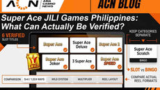Super Ace JILI Games Philippines: What can actually be verified?