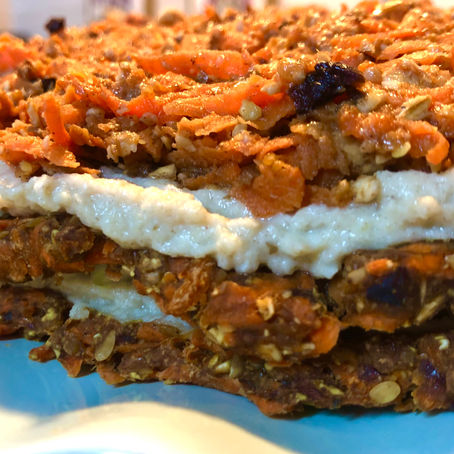 mostly raw vegan carrot cake