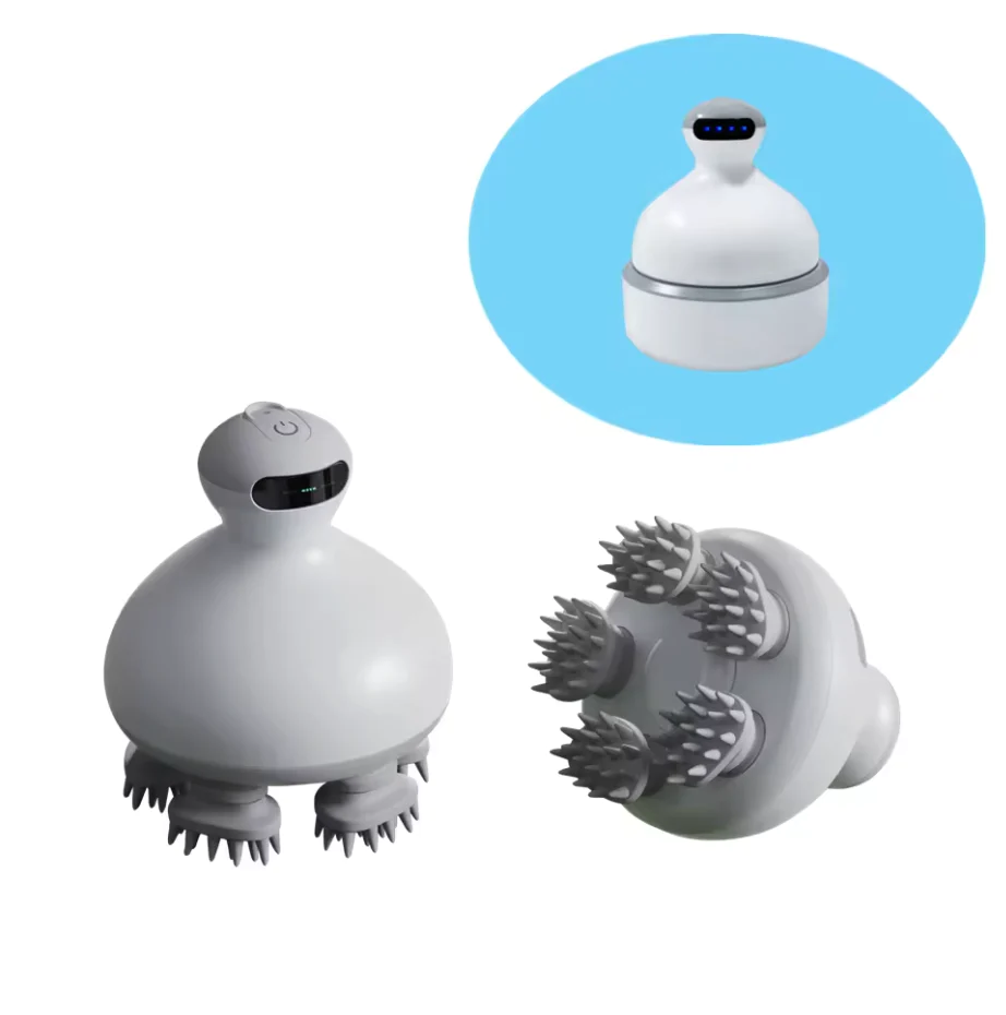 Thumbnail: Cordless Electric Scalp Massager Handheld 2 Speeds Vibrating Head Massager with 