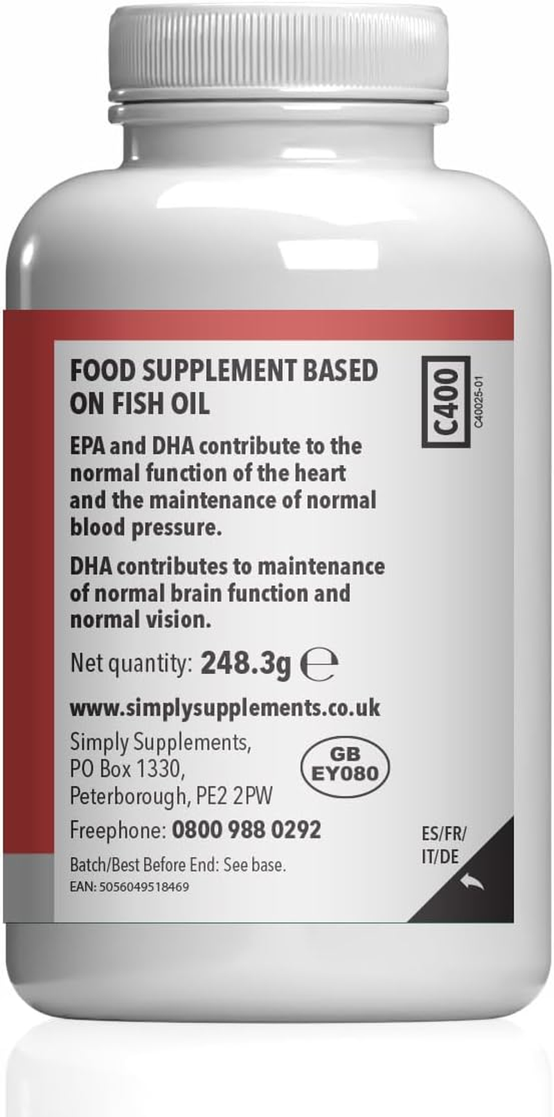 Thumbnail: Pure Omega 3 1000Mg Capsules | Supports Heart, Brain & Eye Health | Rich in Omeg
