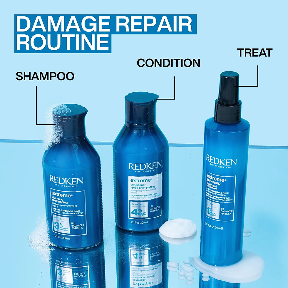 Thumbnail: REDKEN Extreme Shampoo and Conditioner, for Damaged Hair, Repairs Strength & Add