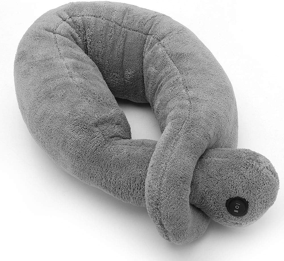 Thumbnail: Neck Roll Pillow with 2 Modes, Vibrating Massaging Neck Pillow, Relax Muscles & 