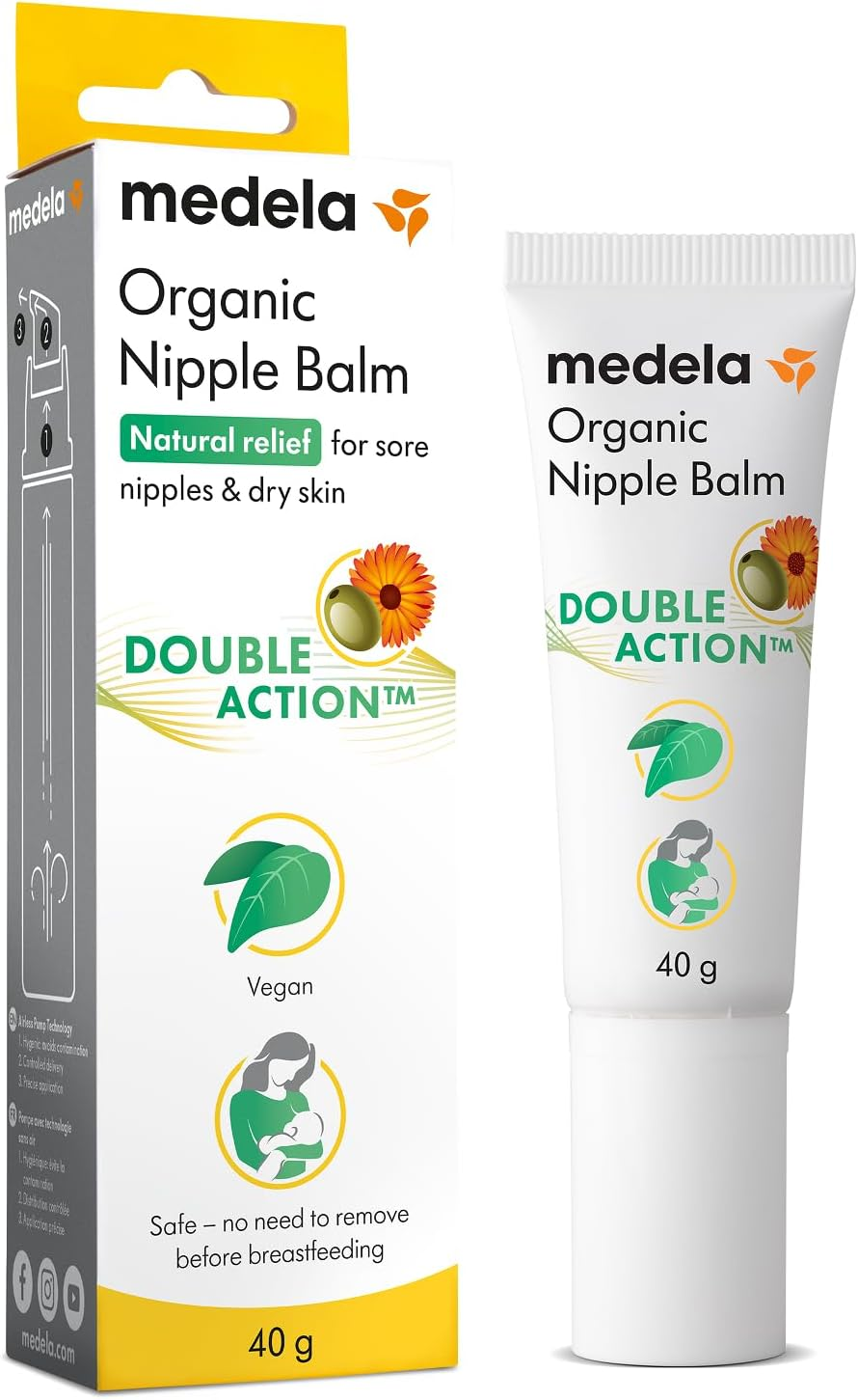 Organic Nipple Cream, Soothing and Nourishing for Breastfeeding Mums, Made from